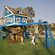 Daniels Wood Land Monkey Mansion Outdoor Wood Tree Playhouse