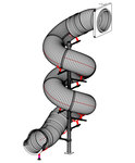 15' Spiral Tube Slide