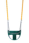 CoPoly Half Bucket Swing Seat with Fully Coated Chain