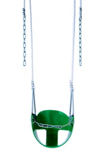 CoPoly Half Bucket Swing Seat with Rope