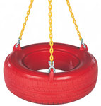 Plastic Tire Swing with PC Chain