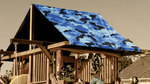 Blue Camouflage Playset Roof Tarp