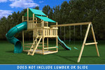 Frontier Fort with Swing Set