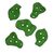 Green Rock Wall Holds